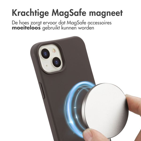 imoshion Color Backcover met afneembaar koord MagSafe Apple iPhone 14 - Black Coffee