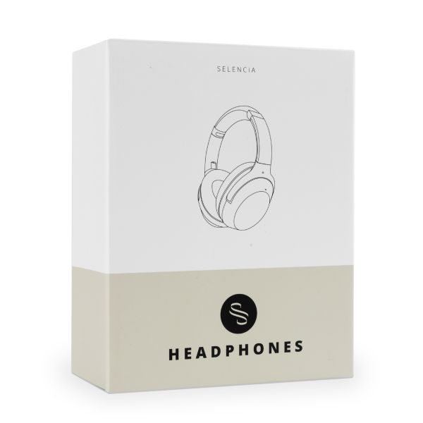 Selencia Urban Play Wireless Bluetooth Headphones - Draadloze koptelefoon Over-Ear - met Active Noise Cancelling - Cosy Grey