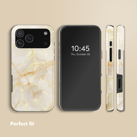 Selencia Vivid Back Cover with MagSafe Apple iPhone 17 Pro Max - Golden Beige Marble