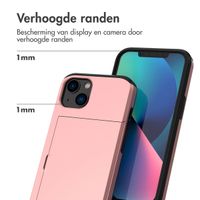 imoshion Backcover met pasjeshouder Apple iPhone 13  - Rosé Goud