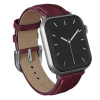 Burga Genuine Leather Band Apple Watch | 38/40/41/42 mm - Mobwife / Silver