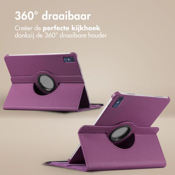 imoshion 360° draaibare Bookcase Lenovo Tab P12 - Paars