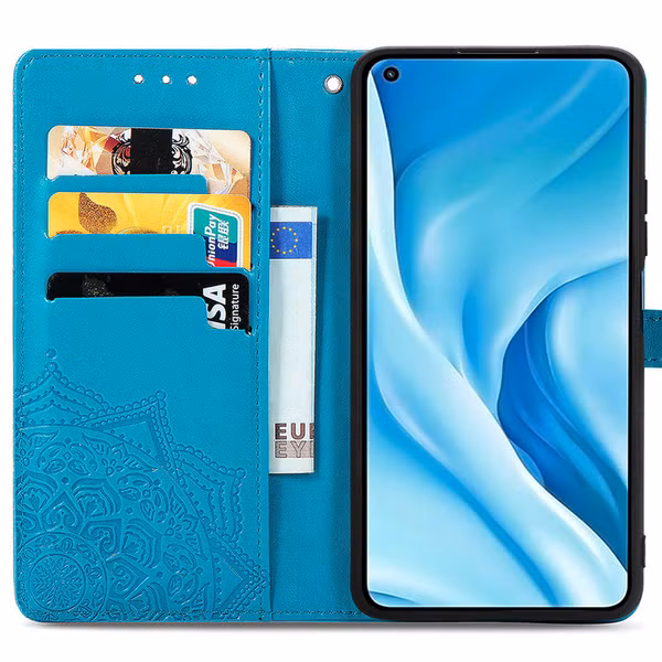 imoshion Mandala Bookcase Xiaomi Mi 11 Lite (5G/4G) / 11 Lite 5G NE - Turquoise