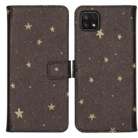 imoshion Design Softcase Bookcase Galaxy A22 (5G) - Stars Gold