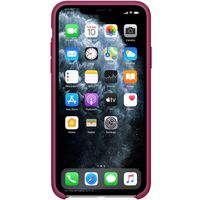 Apple Silicone Backcover Apple iPhone 11 Pro Max - Pomegranate