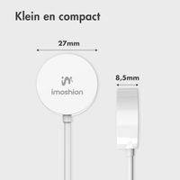 imoshion Oplaadkabel Apple Watch USB-C en USB-A - 0,5 meter - Wit