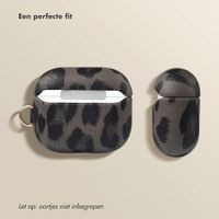 Selencia Sabi Case met panterprint  Apple Airpods 3 - Midnight Black