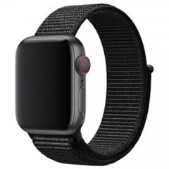 Apple Sport Loop Band Apple Watch Series 1 t/m 10 / SE / Ultra (2) (44/45/46/49 mm) - Black