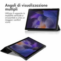imoshion Trifold Bookcase Samsung Galaxy Tab A8 - Zwart