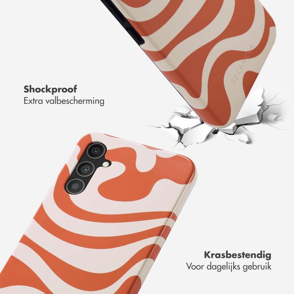 Selencia Vivid Tough Backcover Samsung Galaxy A34 (5G) - Dream Swirl Orange