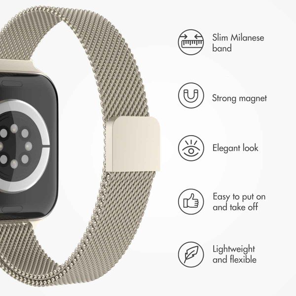 imoshion Slim Milanese Band Apple Watch | 38/40/41/42 mm - Champagne