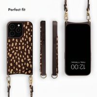 Selencia Nova Real Leather Back Cover with Card Holder Apple iPhone 15 Pro - Fawn Chic