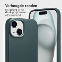 Accezz Leather Bookcase 2-in-1 met MagSafe Apple iPhone 15 - Cedar Green