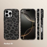 Selencia Sabi Back Cover Panther Print with MagSafe Apple iPhone 16 Pro Max - Midnight Black
