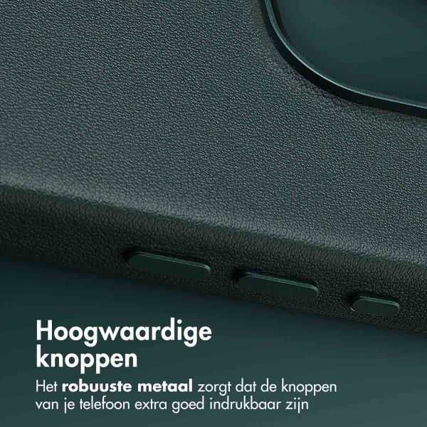 Accezz MagSafe Leather Backcover Apple iPhone 16 Pro - Cedar Green