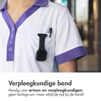 imoshion Verpleegkundige siliconenband Apple Watch Series 1 t/m 11 / SE / Ultra (44/45/46/49 mm) - Zwart