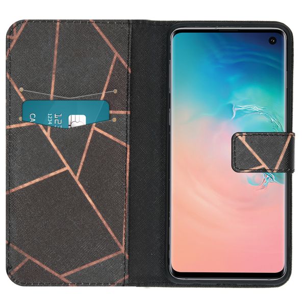 imoshion Design Softcase Bookcase Samsung Galaxy S10 - Black Graphic