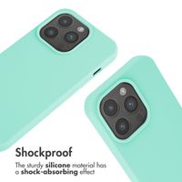 imoshion Silicone Case with Strap Apple iPhone 15 Pro - Mint Green