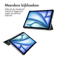 imoshion Trifold Bookcase Apple iPad Air 13 inch (2025) M3 / (2024) M2 - Donkergroen