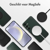 Accezz MagSafe Leather Backcover Samsung Galaxy S24 Plus - Cedar Green