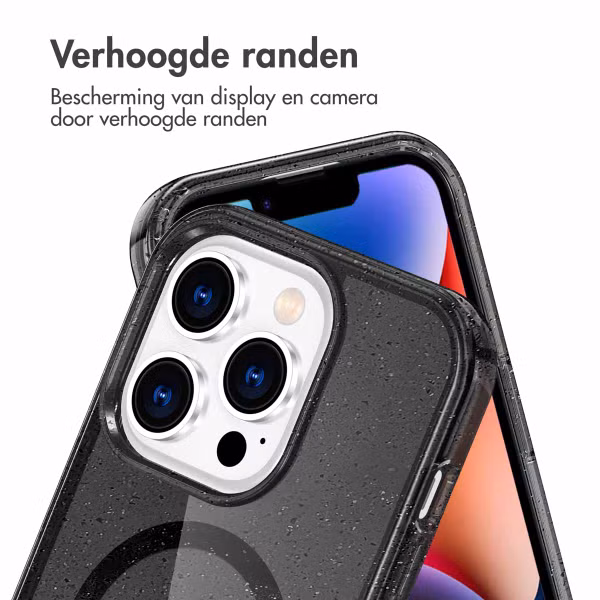 imoshion Sparkle Backcover met MagSafe Apple iPhone 13 Pro - Glitter Zwart