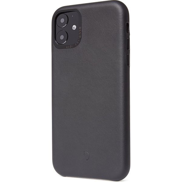 Decoded Leather Backcover iPhone 11 - Zwart