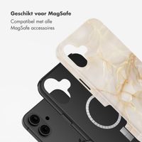 Selencia Vivid Tough Backcover met MagSafe Apple iPhone 16 - Golden Beige Marble