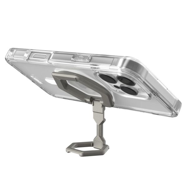 UAG Plyo Pro backcover + Magnetic Ring Stand Apple iPhone 16 Pro Max - Ice White / Titanium