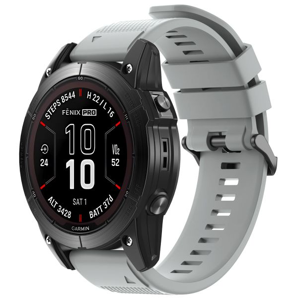 imoshion QuickFit® Siliconen bandje  - Garmin 26 mm aansluiting - Grijs