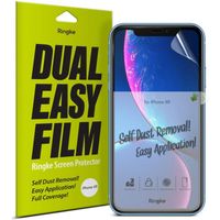 Ringke Dual Easy Anti-Stof Screenprotector Duo Pack iPhone 11 / Xr