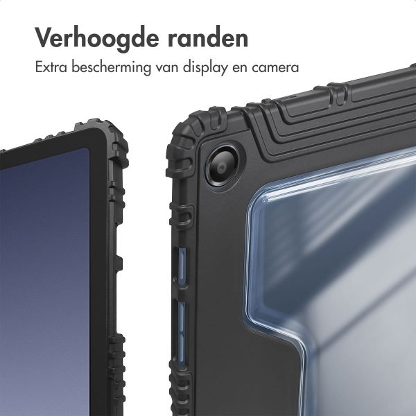 Accezz Rugged Trifold Bookcase Samsung Galaxy Tab A9 Plus - Zwart