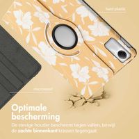 imoshion 360° Draaibare Design Bookcase Xiaomi Redmi Pad SE - Yellow Flowers