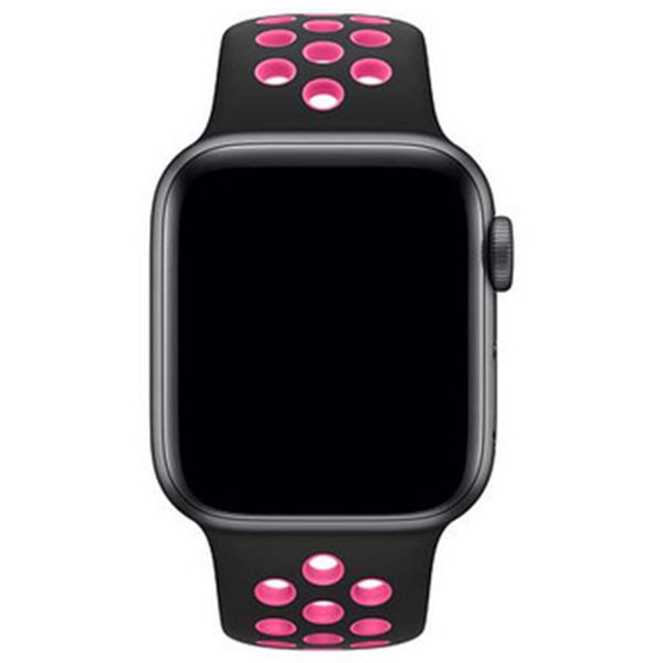 Apple Nike Sport Band Apple Watch | 38/40/41/42 mm - Maat S/M/L - Black / Pink Blast