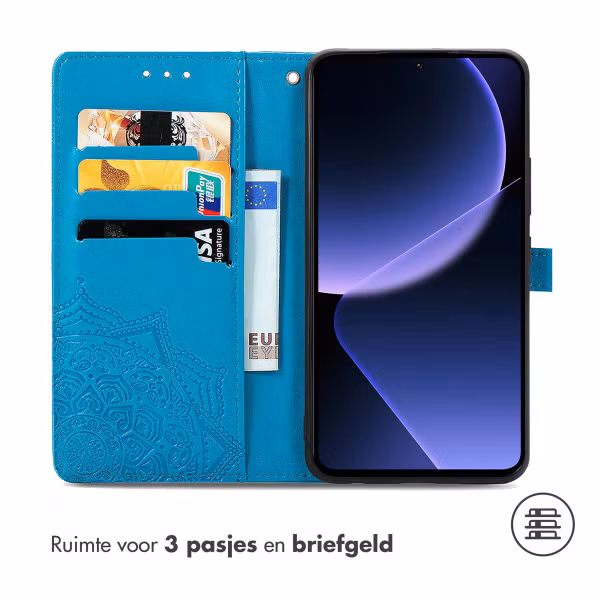 imoshion Mandala Bookcase Xiaomi 13T / 13T Pro - Turquoise