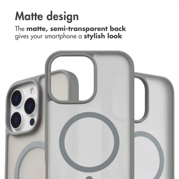 imoshion Colour Guard Back Cover with MagSafe Apple iPhone 16 Pro Max - Grey
