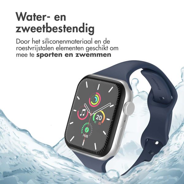 imoshion Slim siliconen bandje Apple Watch Series 1 t/m 10 / SE / Ultra (2) (44/45/46/49 mm) - Navy Blue