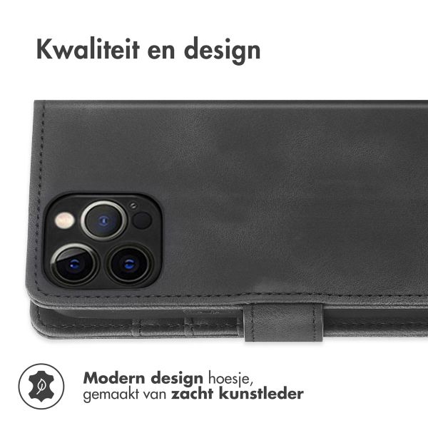 imoshion Bookcase met koord Apple iPhone 12 (Pro) - Zwart