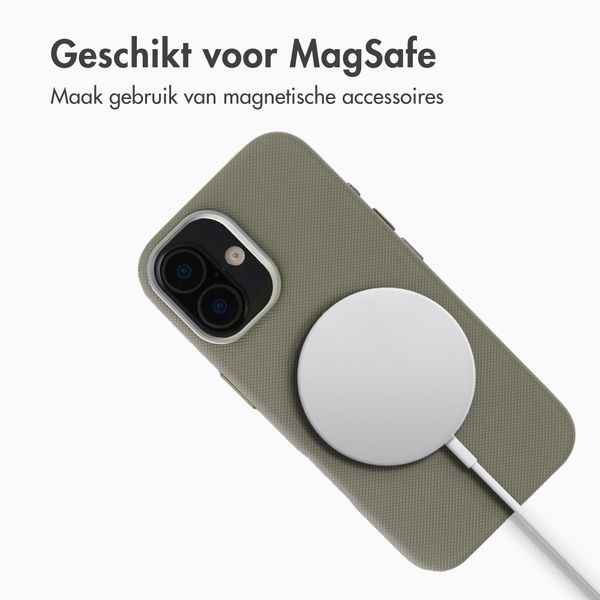 Accezz Mesh Backcover met MagSafe Apple iPhone 16 - Donkergrijs