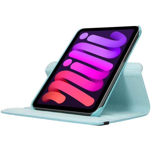 imoshion 360° draaibare Bookcase iPad Mini 7 (2024) / iPad Mini 6 (2021) - Turquoise