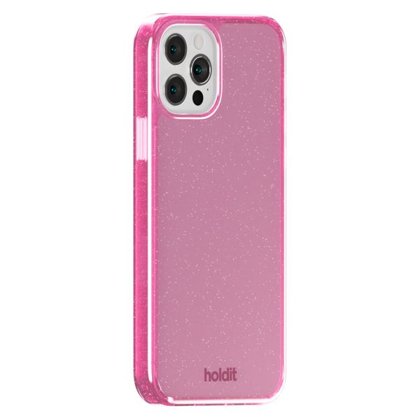 Holdit Glitter Case iPhone 12 / 12 Pro  - Pink