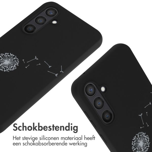 imoshion Siliconen design hoesje met koord Samsung Galaxy S23 FE - Dandelion Black