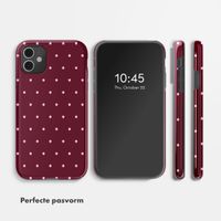 Selencia Vivid Backcover Apple iPhone 11 - Happy Dots Burgundy