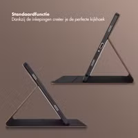 Selencia Riva Bookcase Samsung Galaxy Tab A9 Plus - Mocha Brown