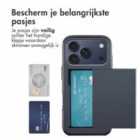 imoshion Backcover met pasjeshouder Apple iPhone 18 Pro Max / 17 Pro Max - Donkerblauw