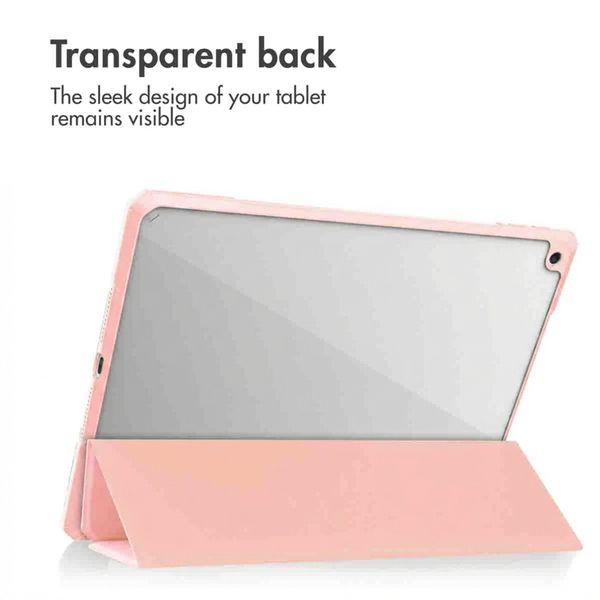 imoshion Trifold Hard Case Book Cover Apple iPad 9 (2021) 10.2 inch / iPad 8 (2020) 10.2 inch / iPad 7 (2019) 10.2 inch - Pink
