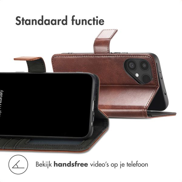 imoshion Luxe Bookcase Samsung Galaxy Z Fold 6 - Donkerbruin
