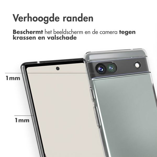 Accezz Clear Backcover Google Pixel 6a - Transparant