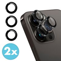 imoshion 2 Pack Camera lens protector iPhone 15 Pro / 15 Pro Max - Zwart