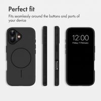 imoshion Colour Back Cover with Thin MagSafe Ring Apple iPhone 16 - Black