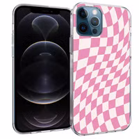 imoshion Design hoesje Apple iPhone 12 (Pro) - Retro Pink Check